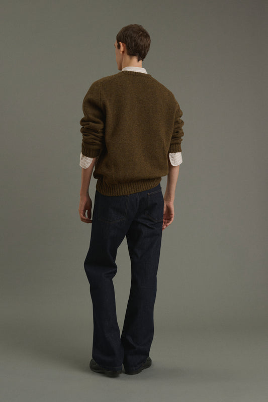 Pullover Isamu - Brown - Wool - Men