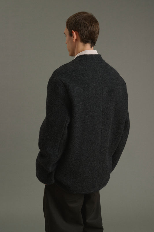 Aliocha jacket - Charcoal Grey - Wool - Men