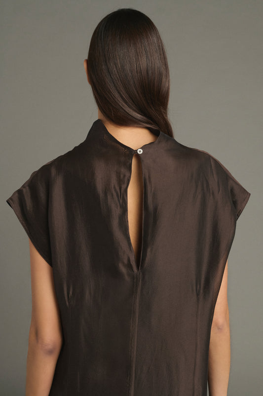 Robe Lena - Marron - Femme