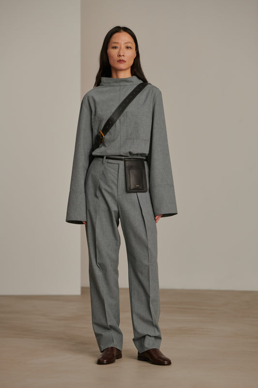 Christopher trousers - Grey Marl - Cotton - Women