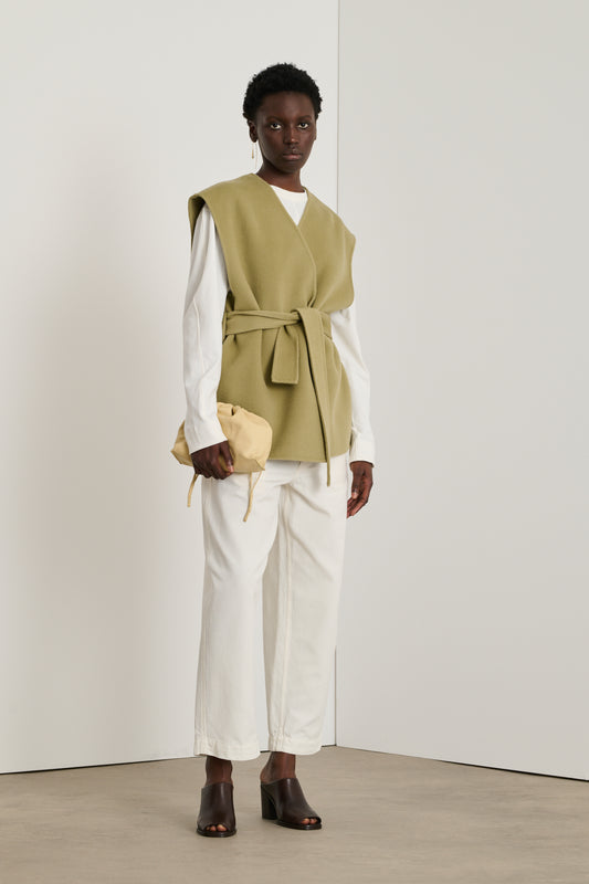 Pantalon Clovis - Écru - Coton - Femme