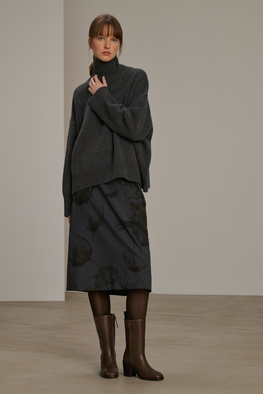 Valet skirt - Anthracite Grey - Wool - Women