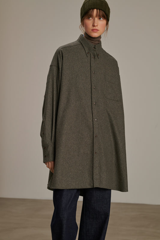 Candide dress - Light Grey - Wool - Women