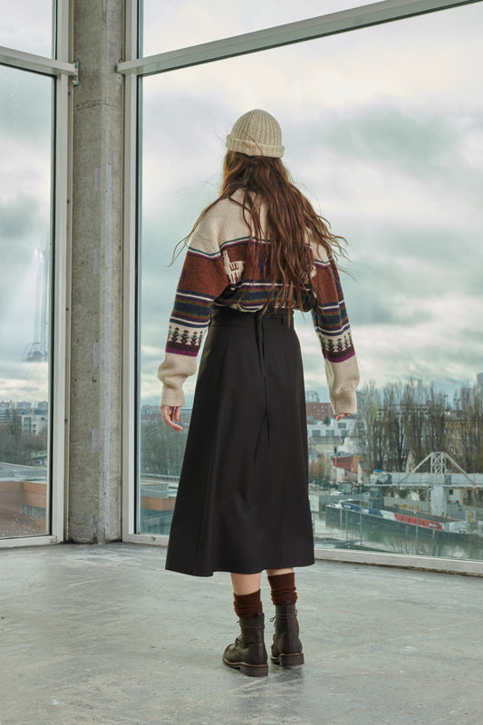 SKIRT REINE CHARCOAL