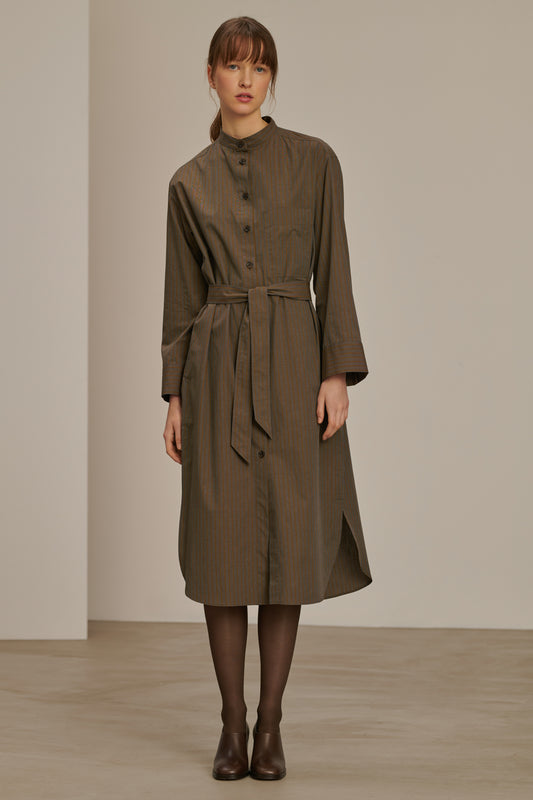 Akiko dress - Anthracite/Bronze - Cotton - Women