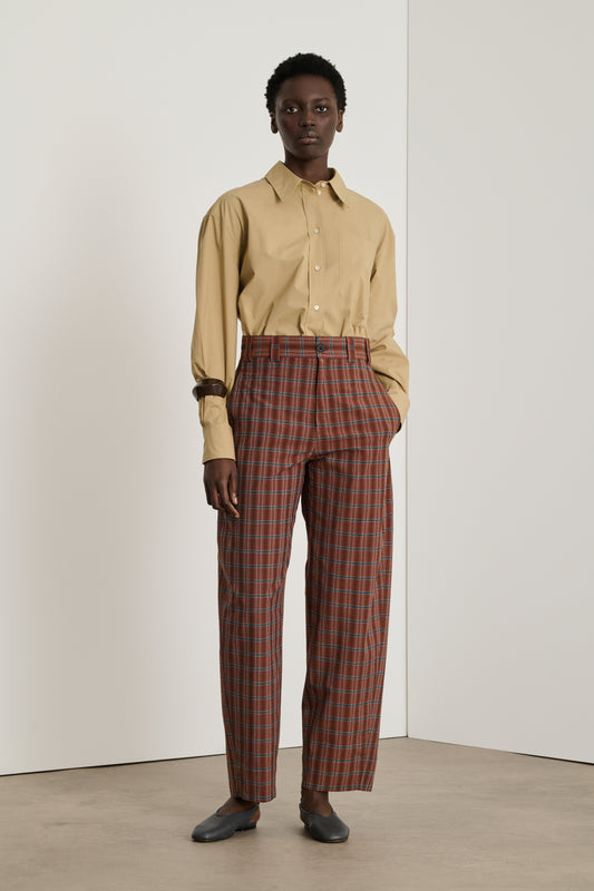 Alouette trousers - Brown/Black - Cotton - Women