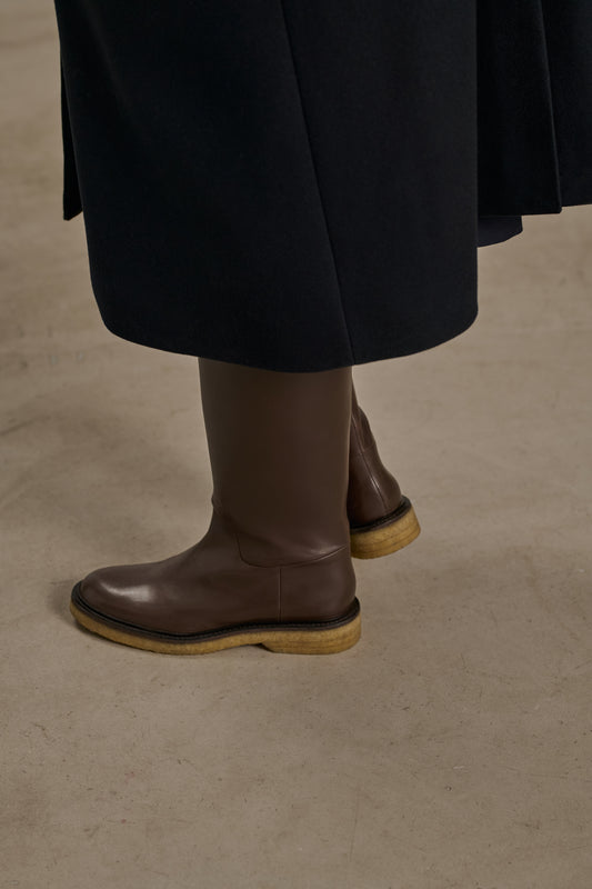 Babylon boots - Ebony - Leather - Women