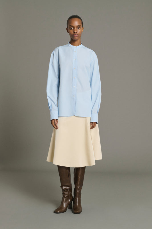 Chemise Bermudes - Bleu Ciel Popeline Bio Femme - Soeur