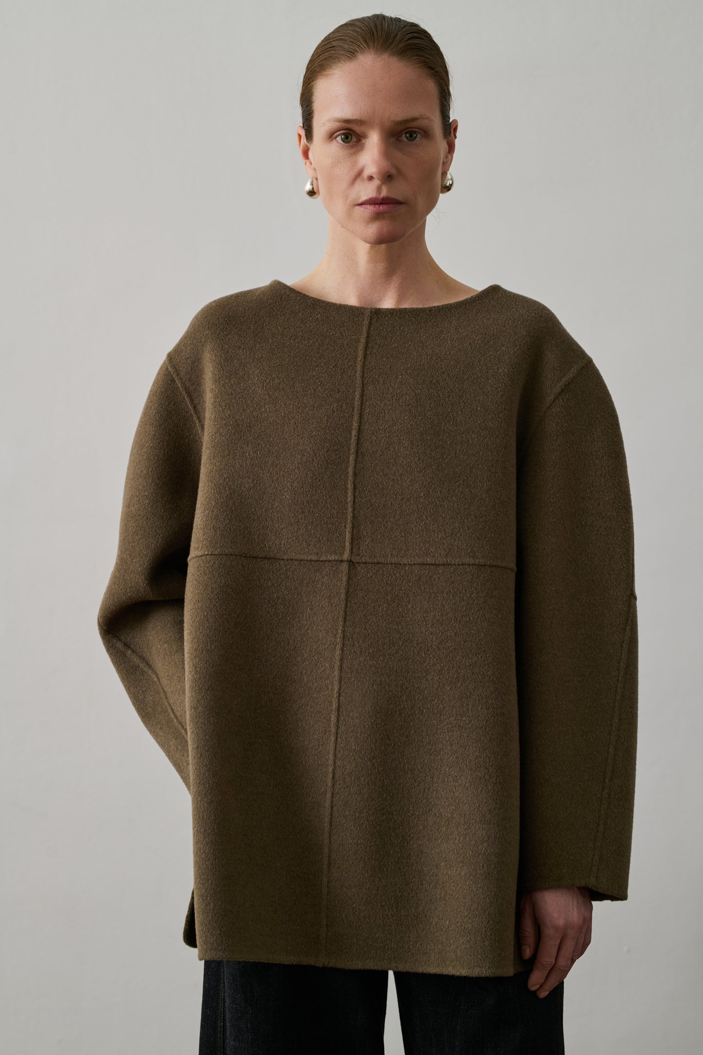Pull Valerianne - Beige/Gris - Laine - Femme