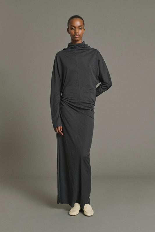 Robe Lola - Gris Anthracite - Coton - Femme