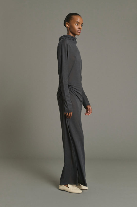 Robe Lola - Gris Anthracite - Coton - Femme