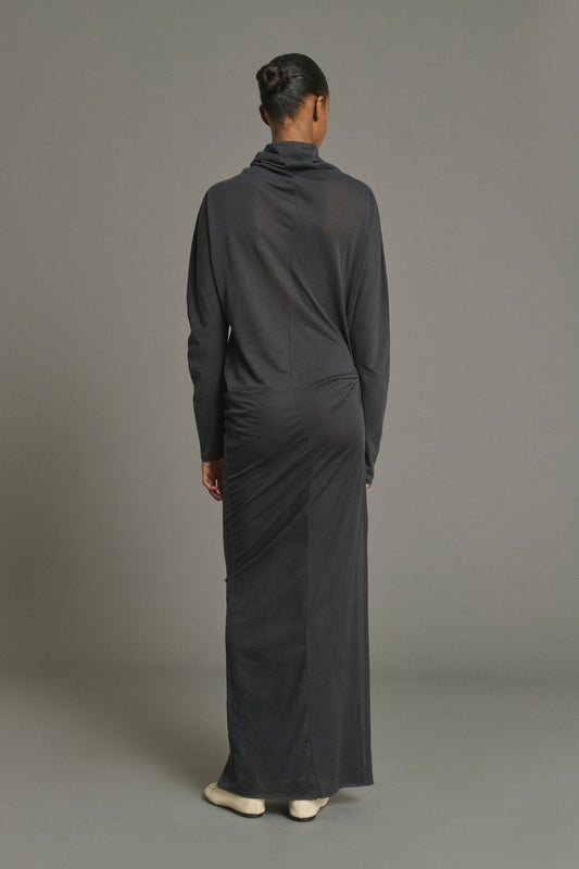 Robe Lola - Gris Anthracite - Coton - Femme