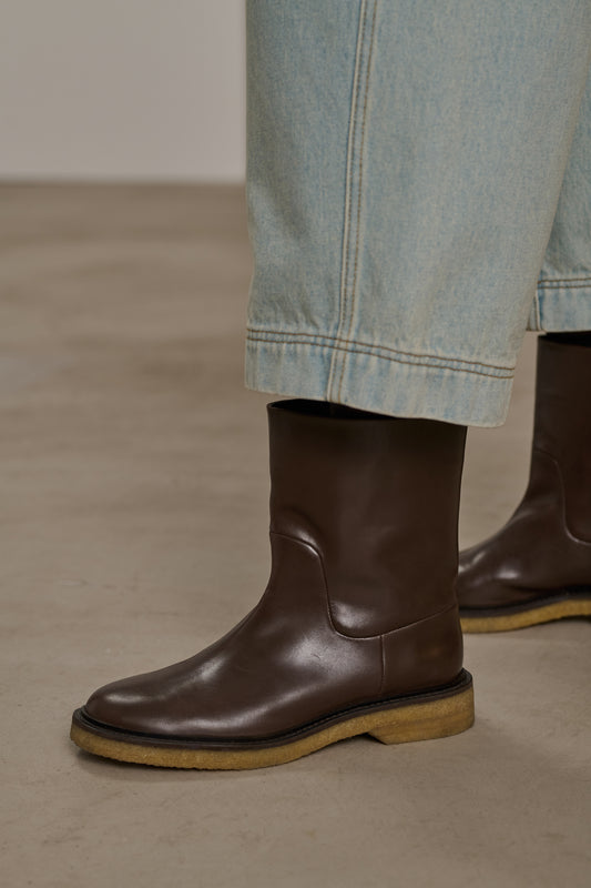 Chuck ankle boots - Ebony - Leather - Women