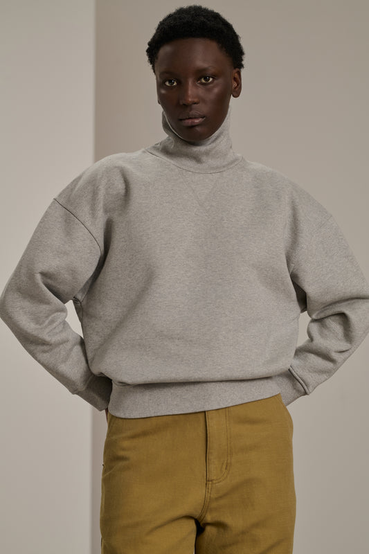 Sweatshirt Vito - Grey Marl - Cotton - Women