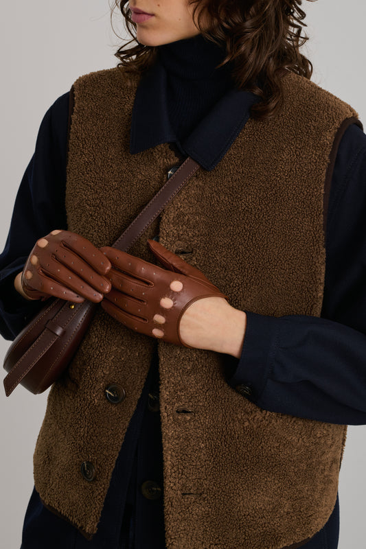 Duxford Gloves - Brown - Leather - Women