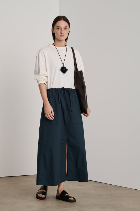 Jupe Agadir - Bleu Nuit - Coton - Femme