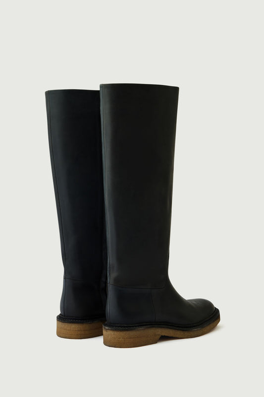 Babylon boots - Anthracite Grey - Leather - Women