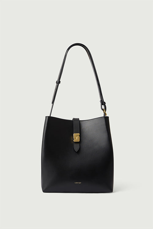 Bag Bello - Black Leather Bucket Women - Soeur