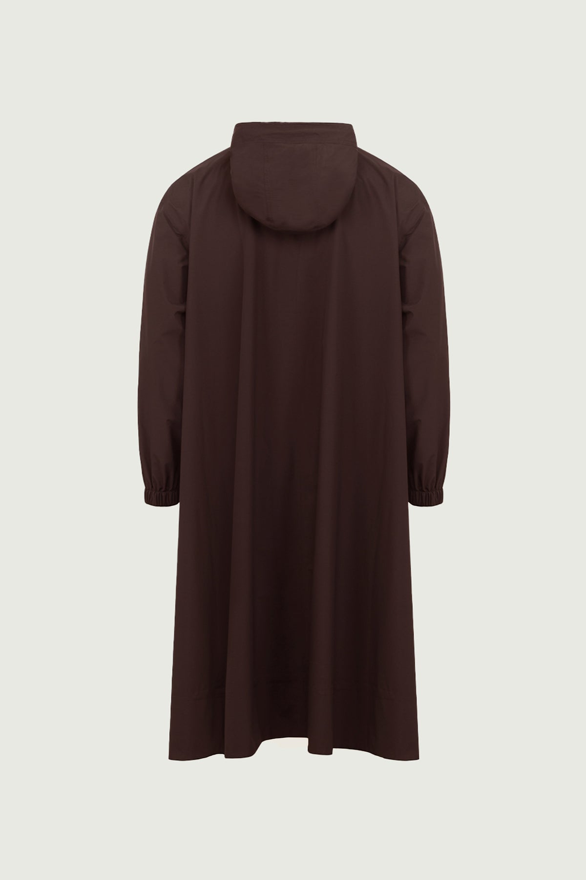 Trench Pradel chocolat en nylon recyclé | Soeur x K-Way®