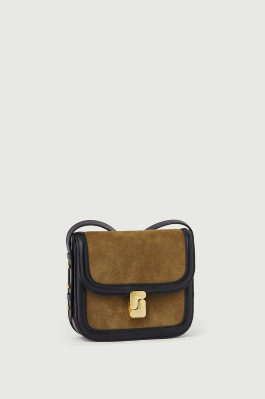 Bellissima Mini Bag - Bronze/Black - Leather - Women