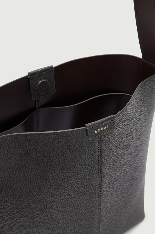 Sac Saudade Mini - Acier - Cuir - Femme
