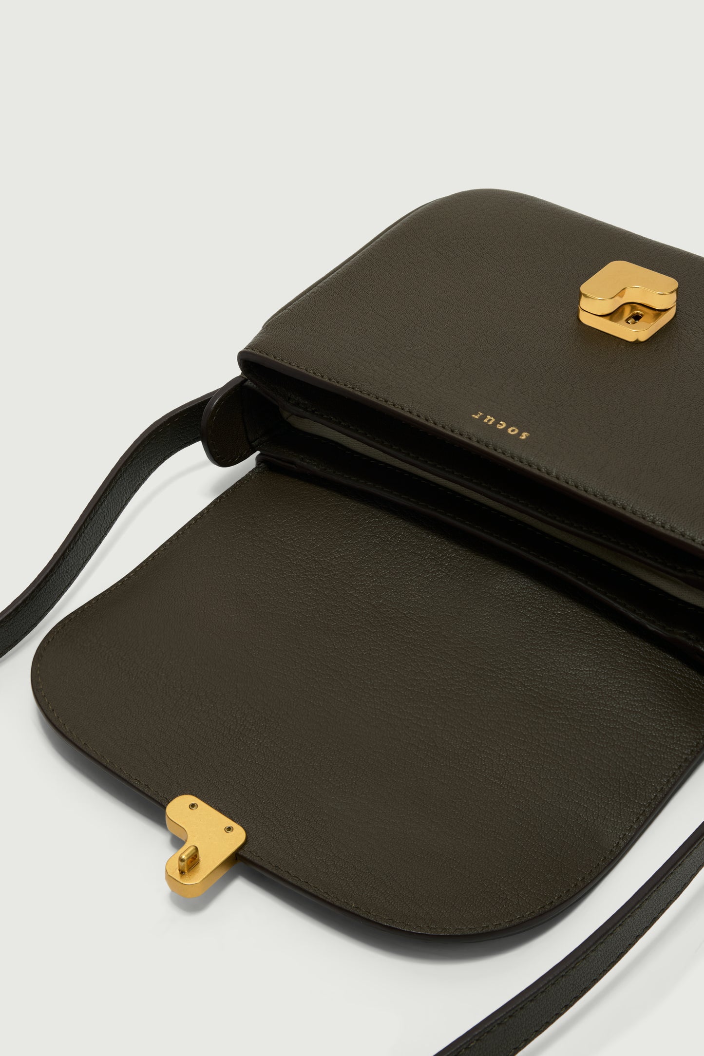 Bellissima Mini bag - Dark Khaki - Leather - Women
