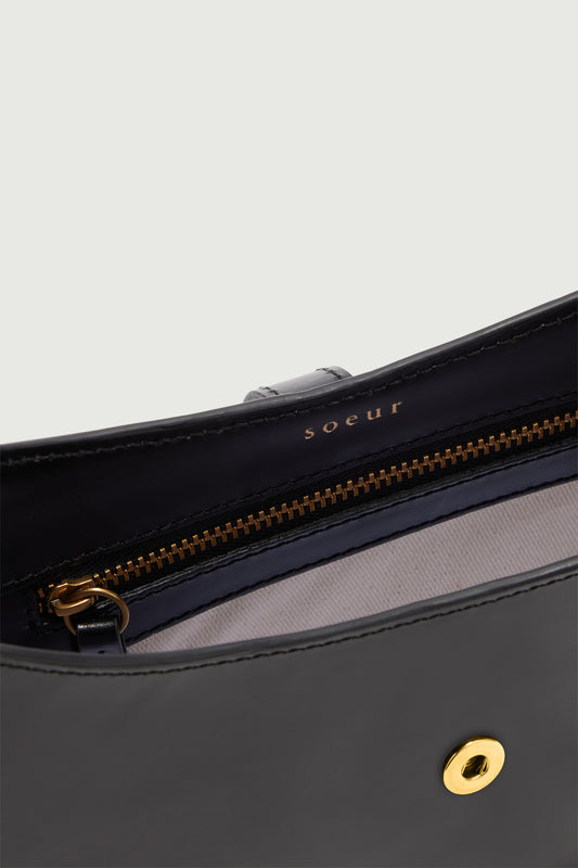 Sac Bonnie - Noir - Cuir - Femme