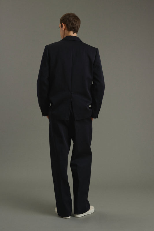 Jacket Clement - Dark Navy - Wool - Men