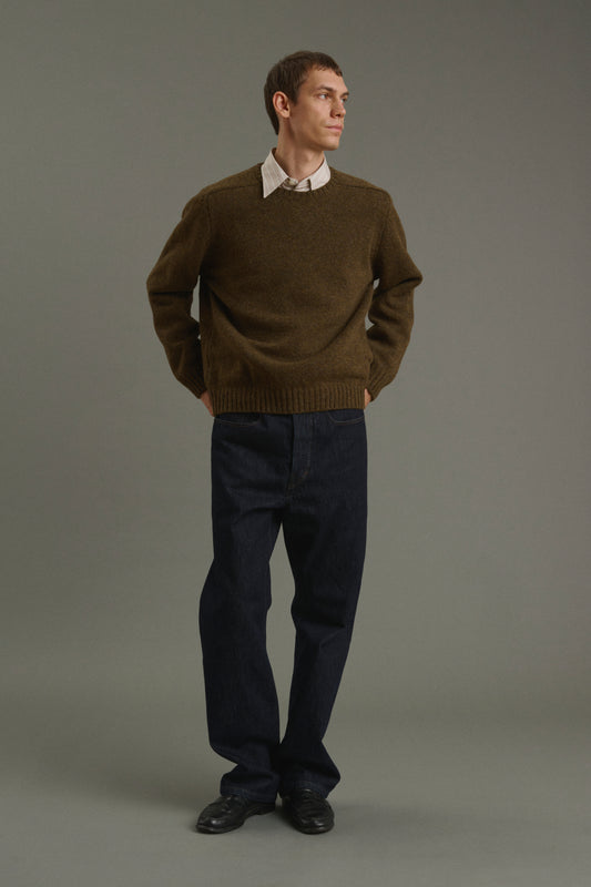 Pullover Isamu - Brown - Wool - Men