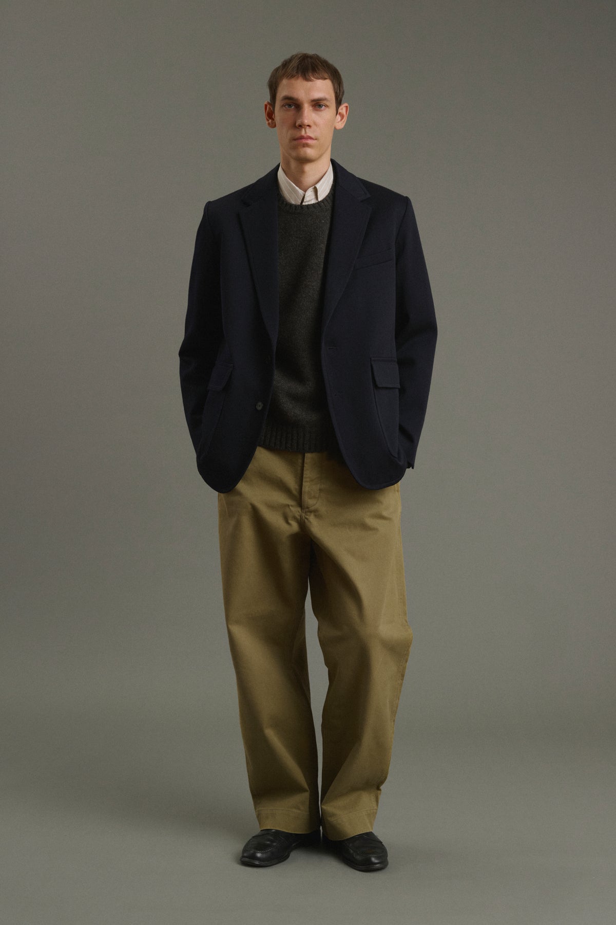 Jacket Clement - Dark Navy - Wool - Men