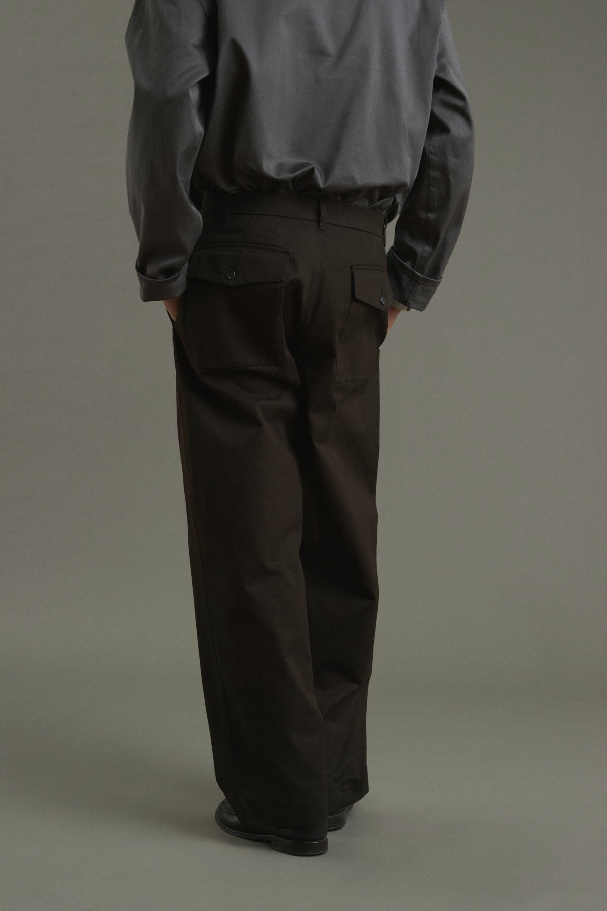 Chet trousers - Brown - Cotton - Men vue 3
