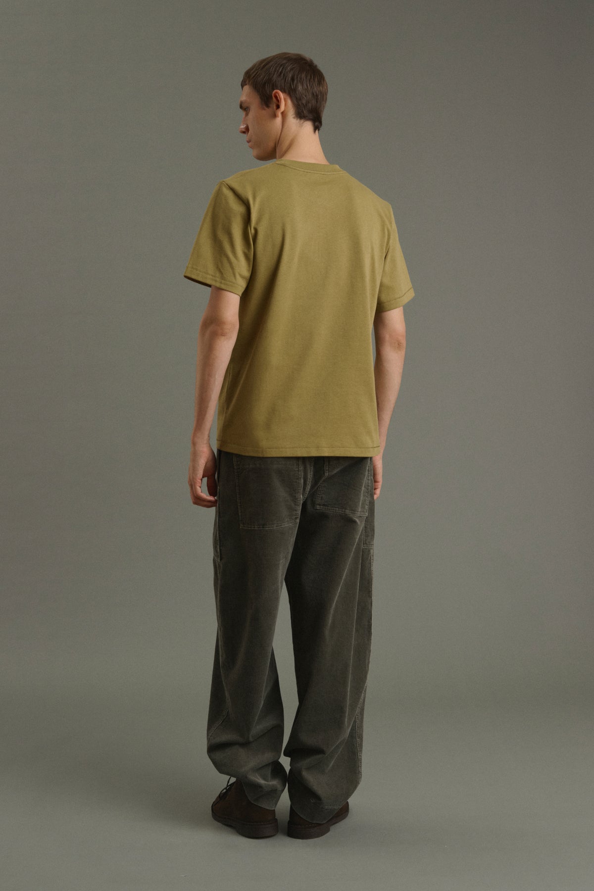 Tee-Shirt Owen - Kaki Clair - Coton - Homme