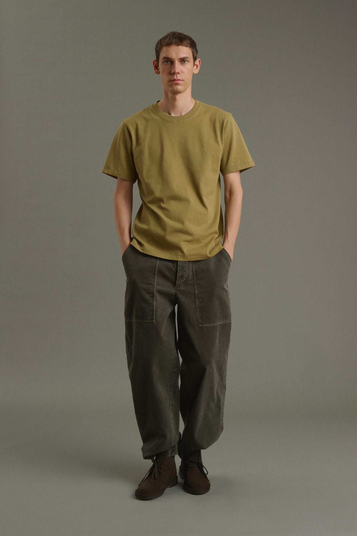 Tee-Shirt Owen - Kaki Clair - Coton - Homme