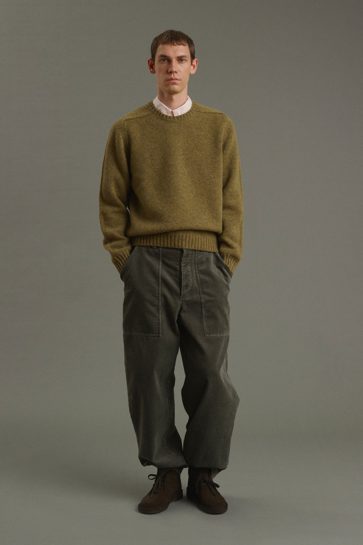 Trousers Kurtis - Grey-Green - Cotton - Men vue 1