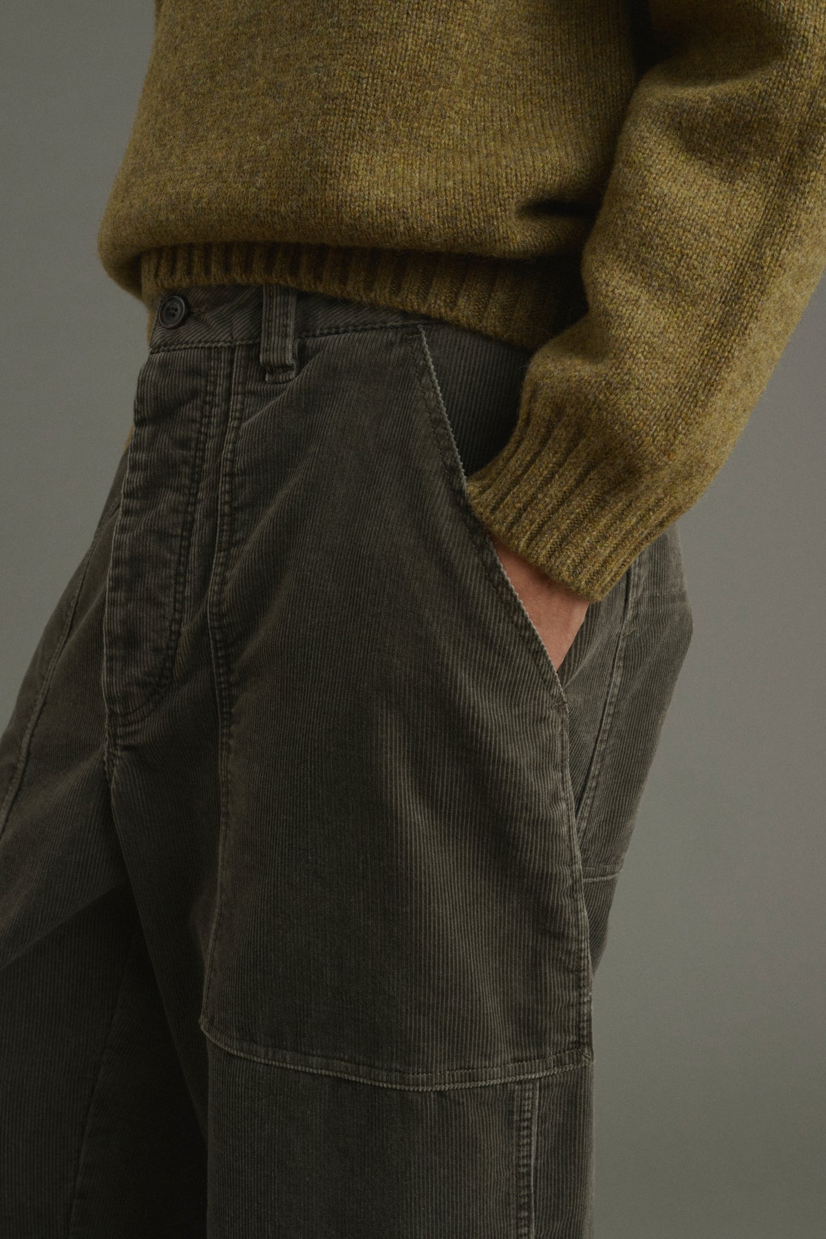 Trousers Kurtis - Grey-Green - Cotton - Men