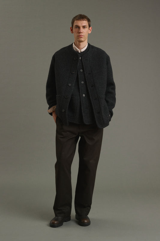 Aliocha jacket - Charcoal Grey - Wool - Men