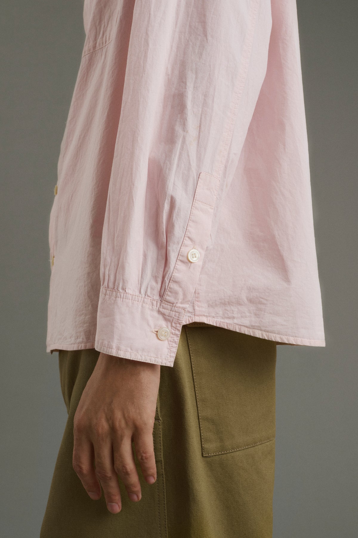 Chemise Isaac - Rose Pâle - Coton - Homme vue 7