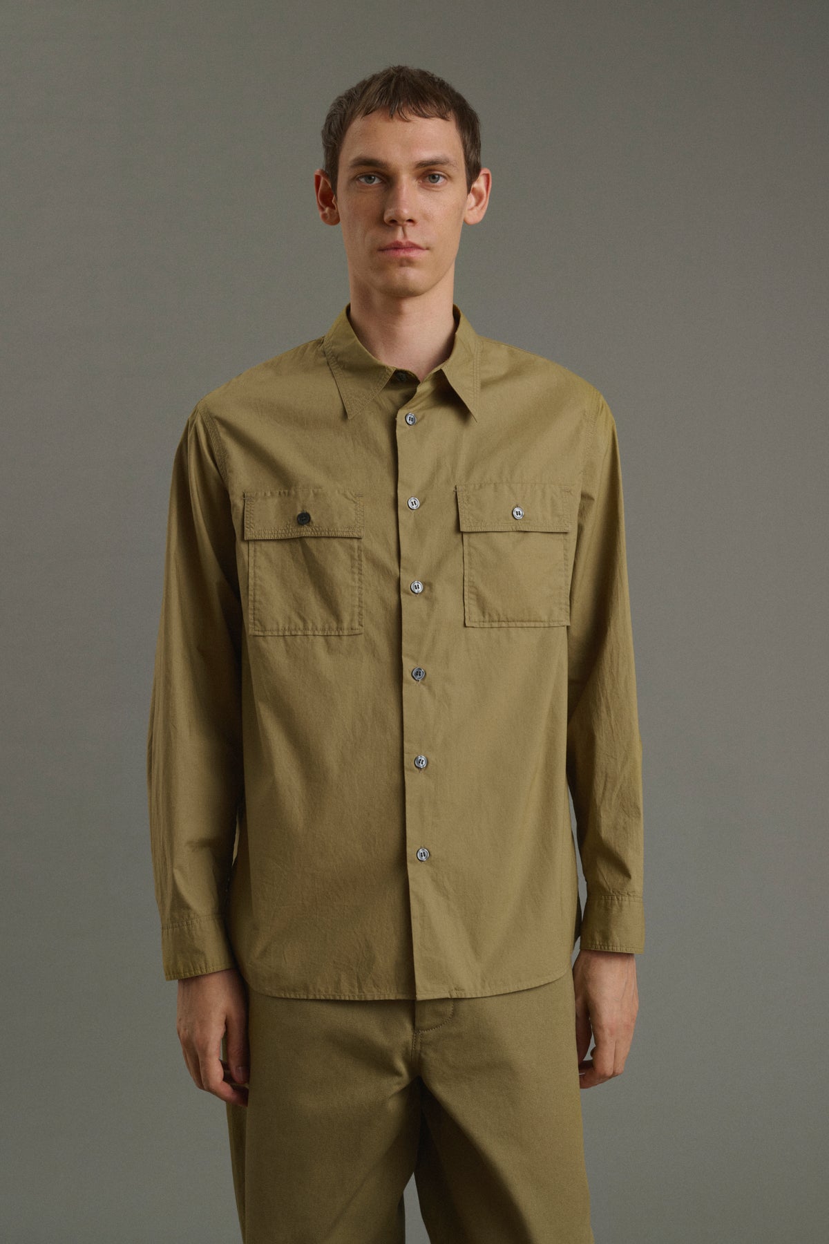 Isaac shirt - Beige - Cotton - Men