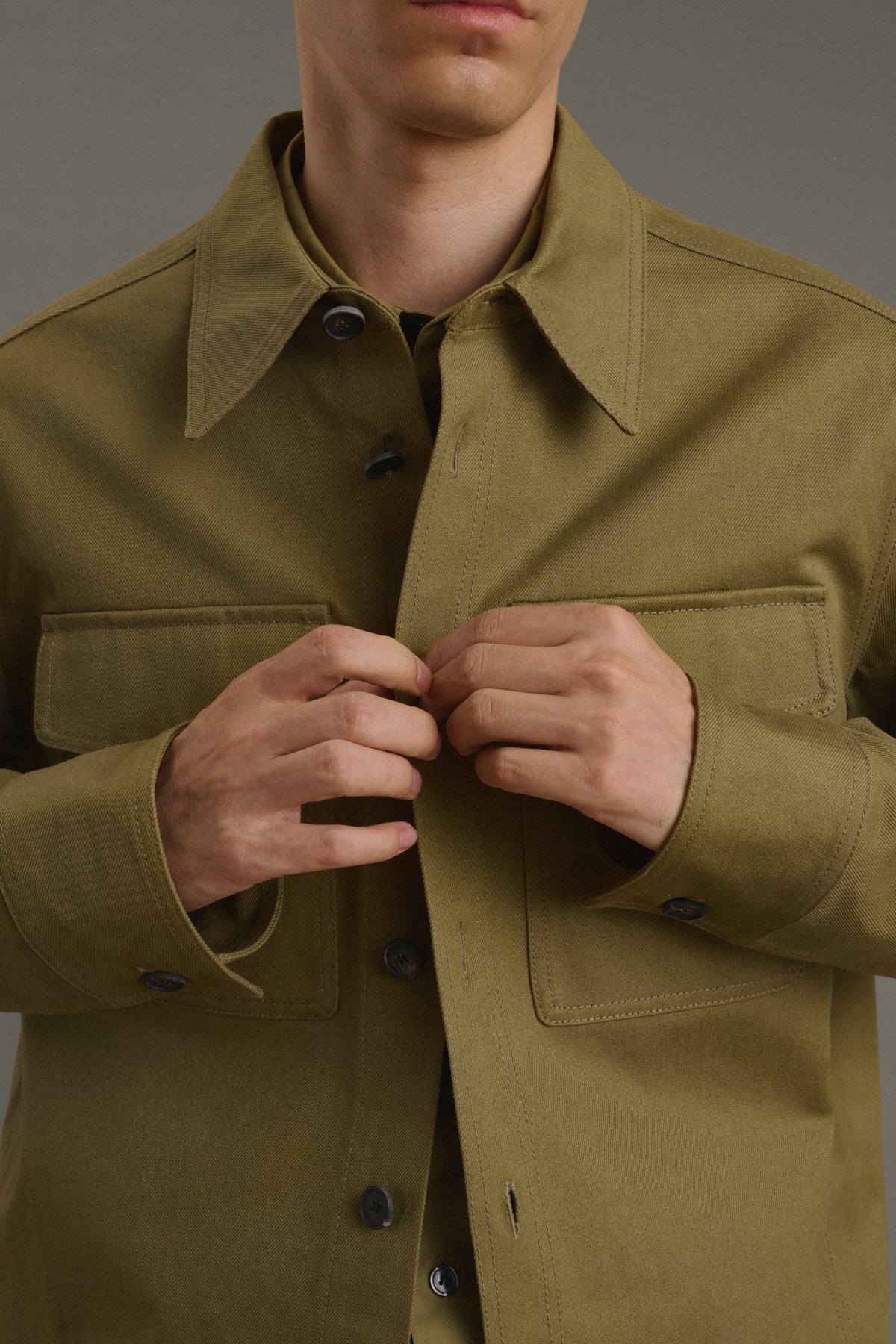 Chemise Tim - Beige - Coton - Homme