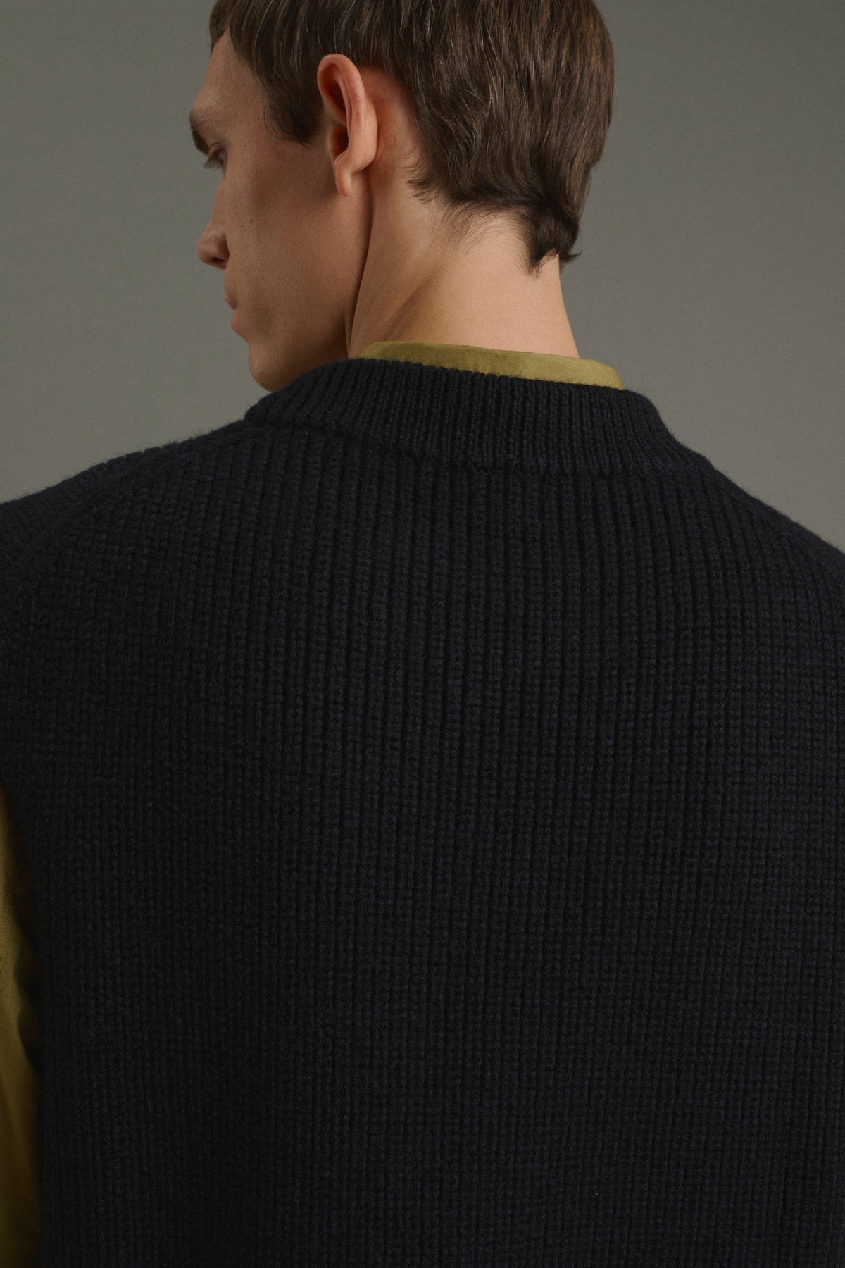 Pullover Josh - Navy/Black - Wool - Men vue 5