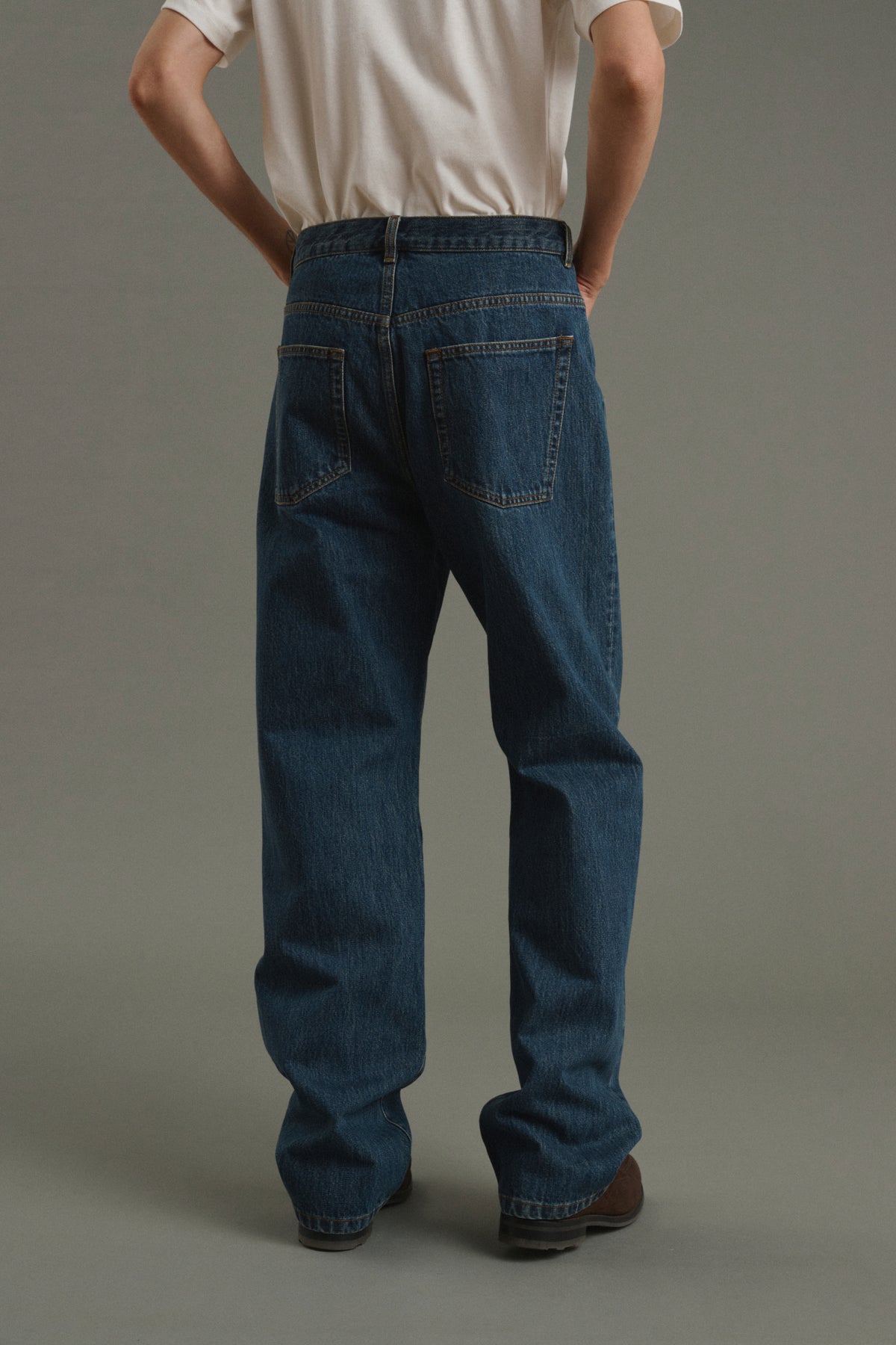 Jean Tom - Denim Bleu Délavé - Coton - Homme vue 4