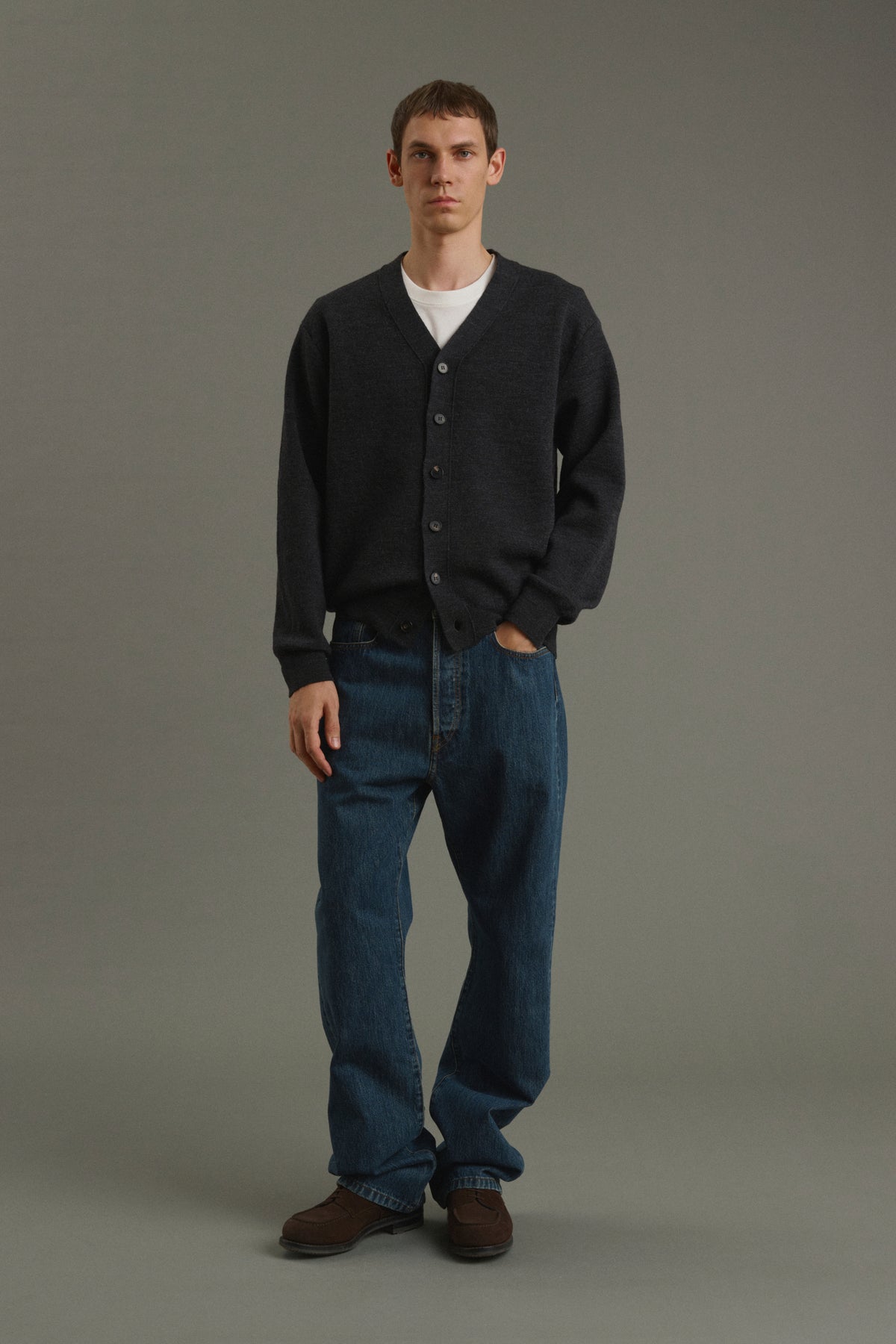 Jean Tom - Denim Bleu Délavé - Coton - Homme