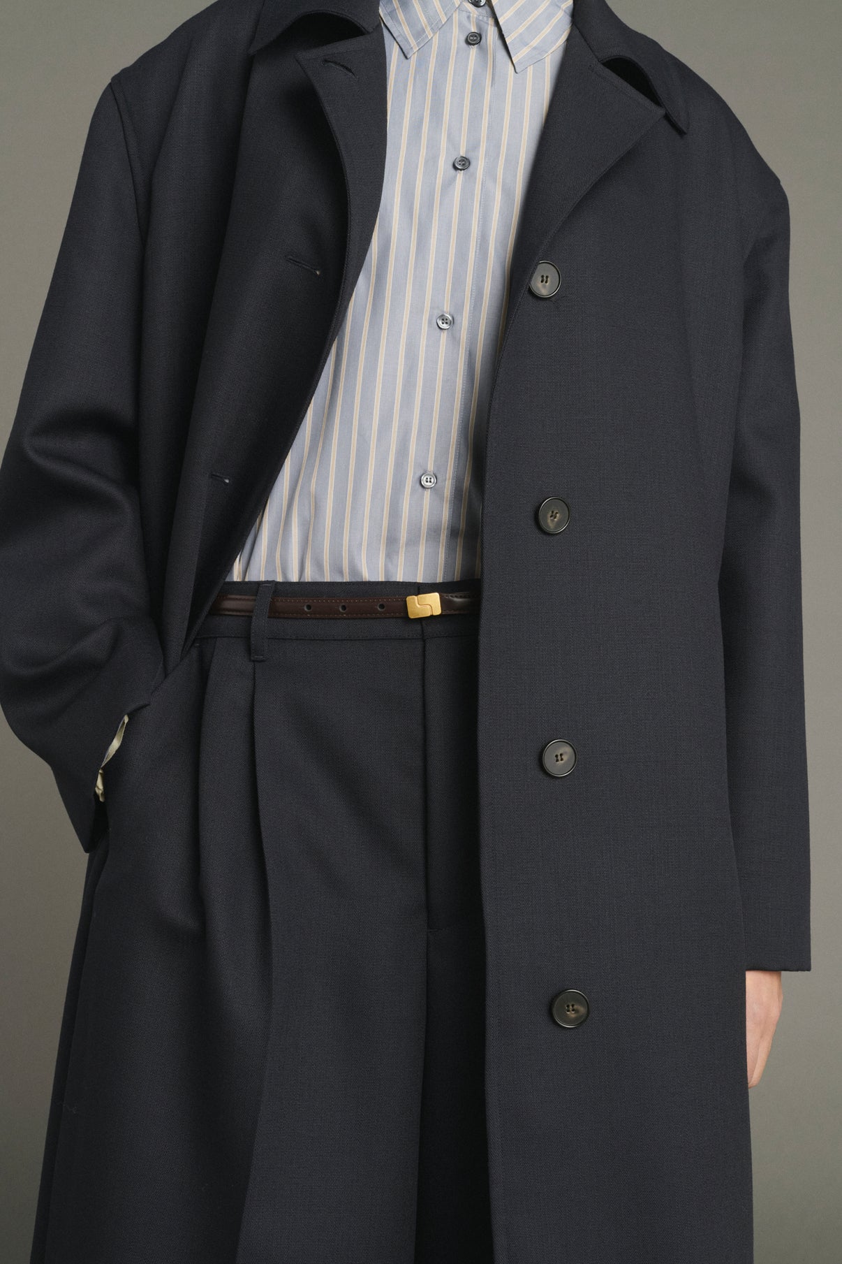 Manteau Liam - Deep Navy - Laine - Femme vue 3