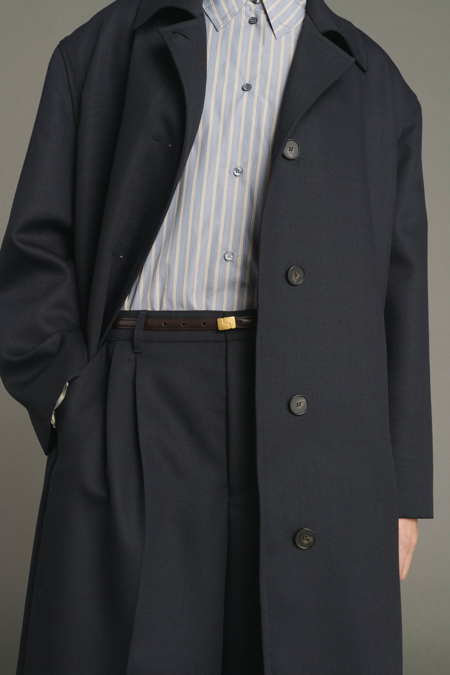 Manteau Liam - Deep Navy - Laine - Femme