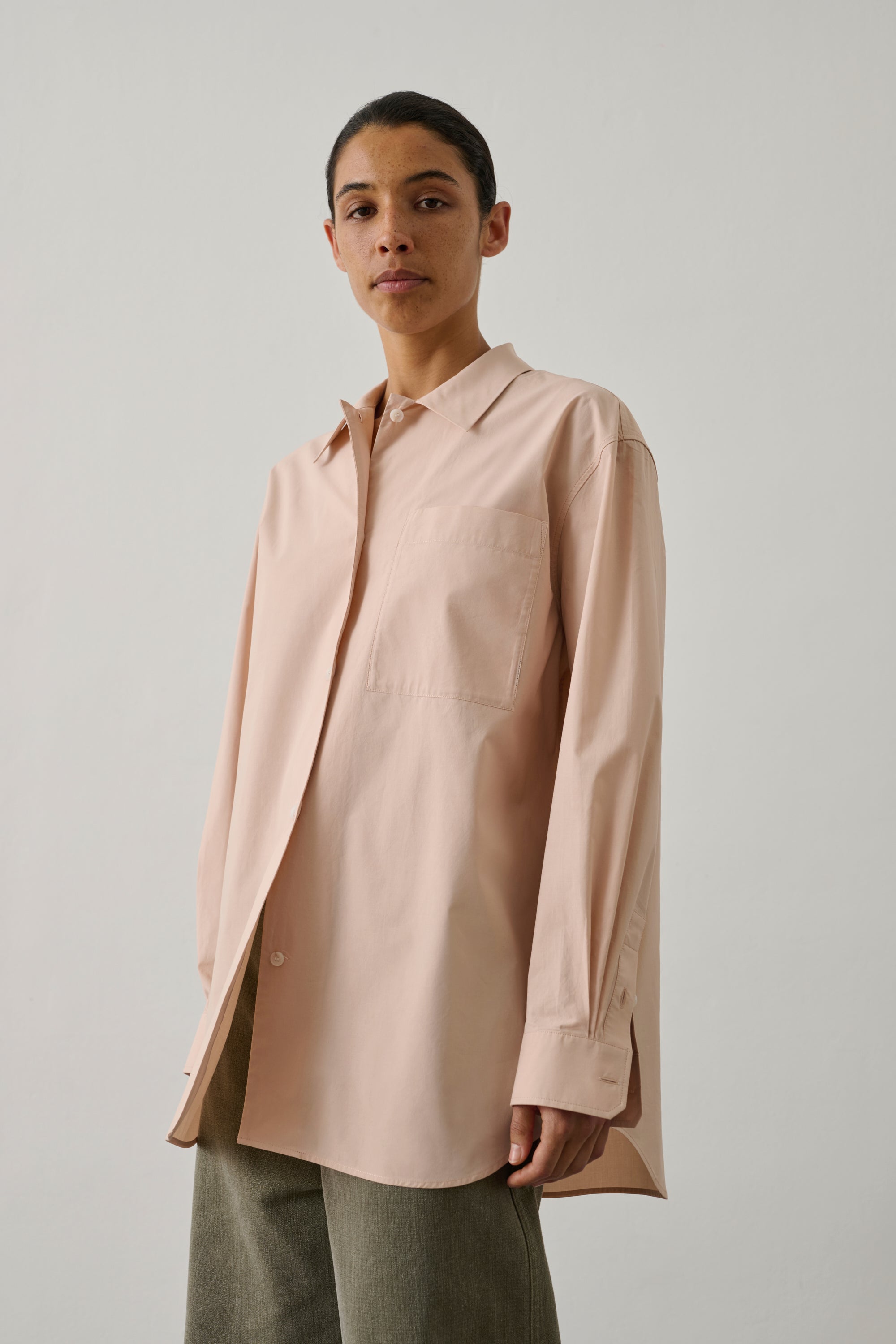 Itaque Shirt - Rose Blush Cotton Relaxed Women's - Soeur