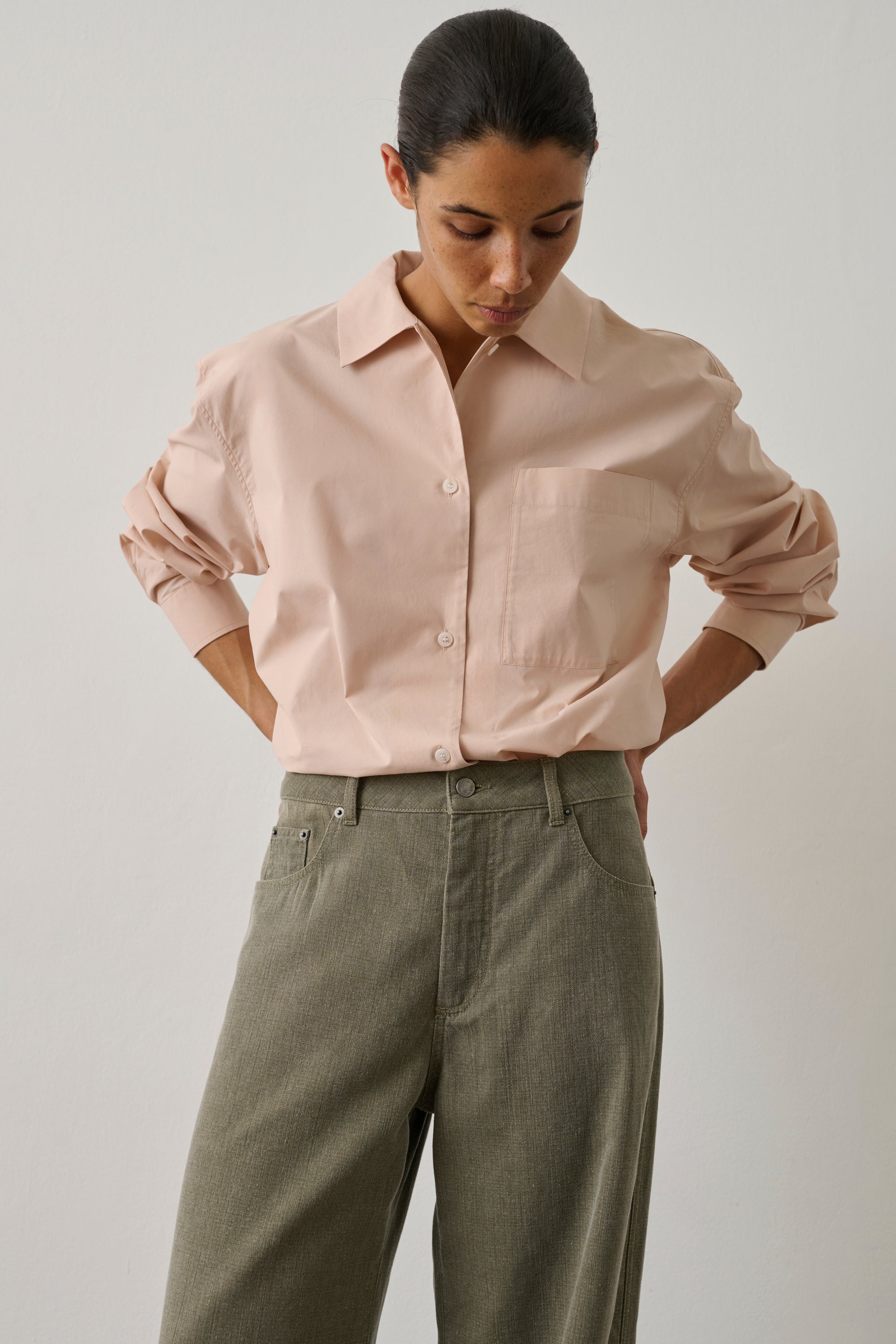 Itaque Shirt - Rose Blush Cotton Relaxed Women's - Soeur