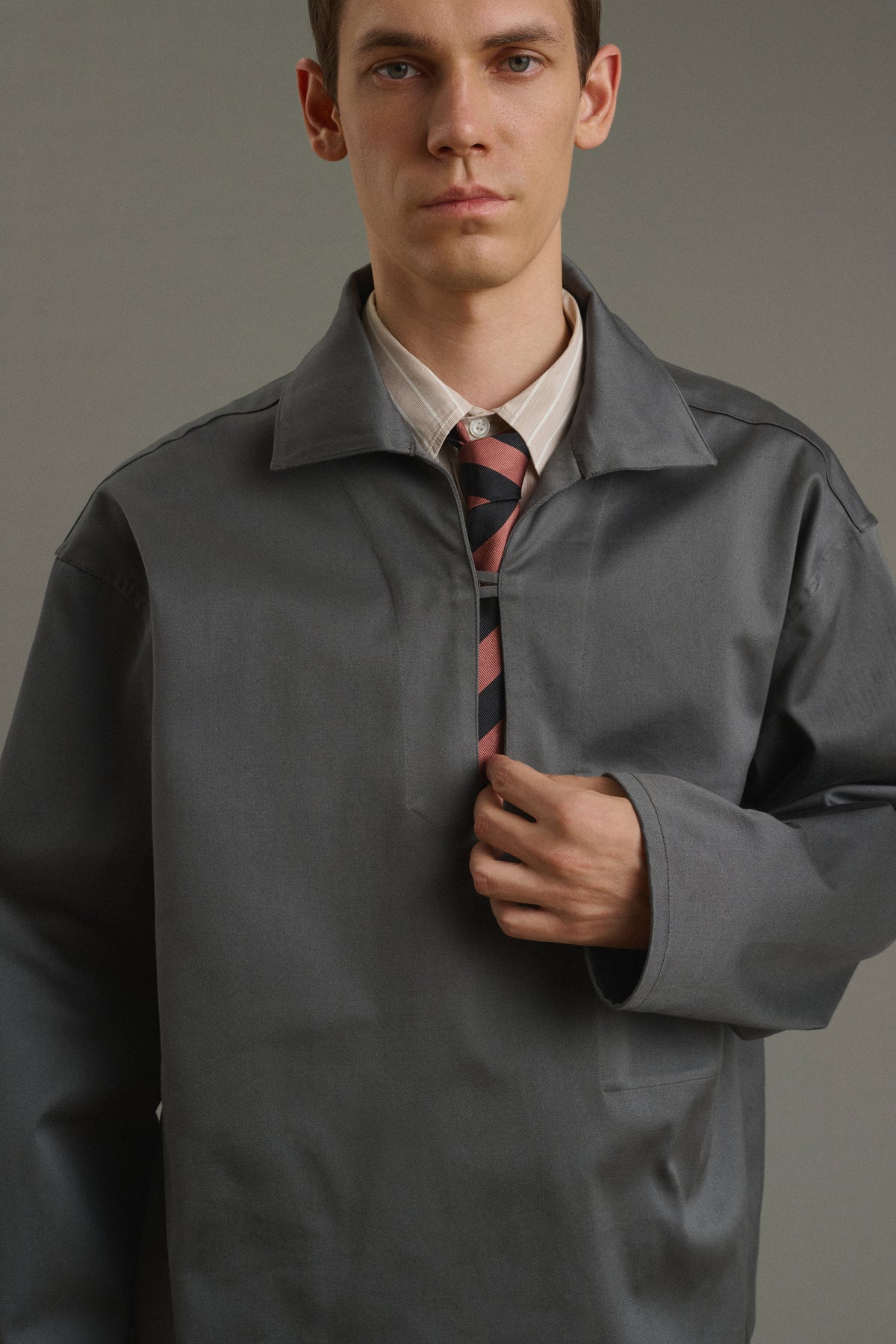 Vareuse Pierre - Gris Foncé - Coton - Homme vue 5