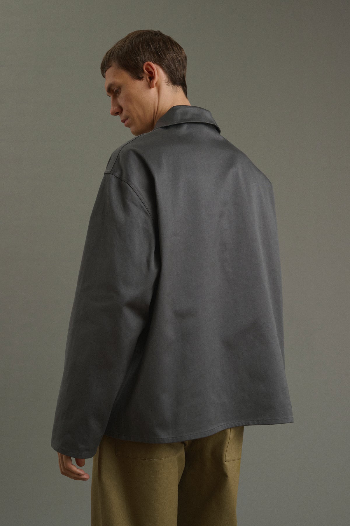 Vareuse Pierre - Gris Foncé - Coton - Homme vue 2