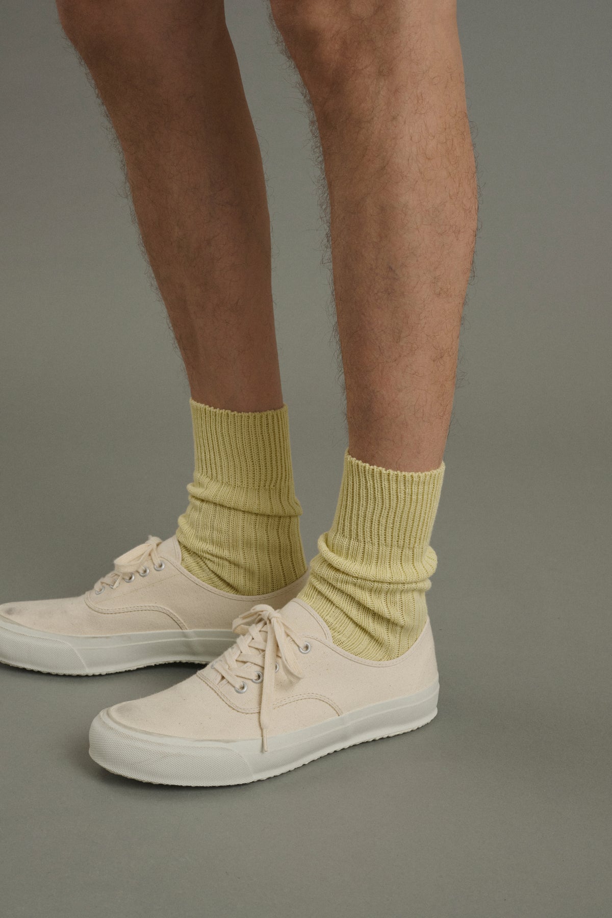Chaussettes Barth - Jaune Pâle - Coton - Homme vue 2