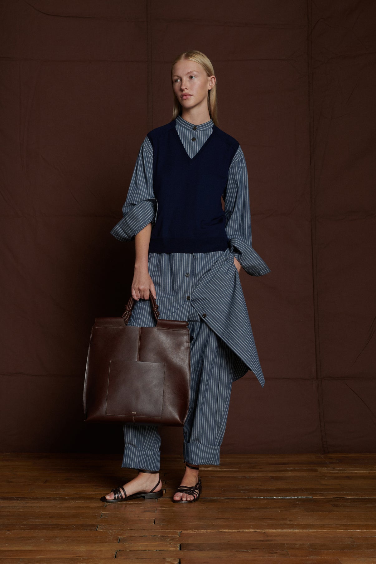 Robe Akiko - Bleu Nuit - Coton - Femme vue 4